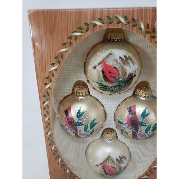 Krebs Christmas Ornaments Cardinals Woodland Accent Collection VTG Excellent - Picture 3 of 16